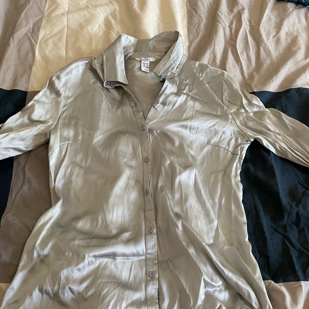 100 silk shirt H&M